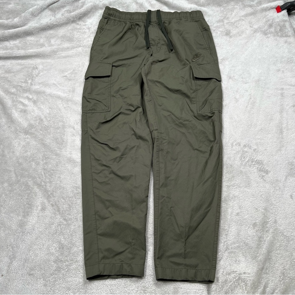 Nike NSW Utility Cargo Track Pants Mens L Army Green Joggers Unlined DD5207 355
